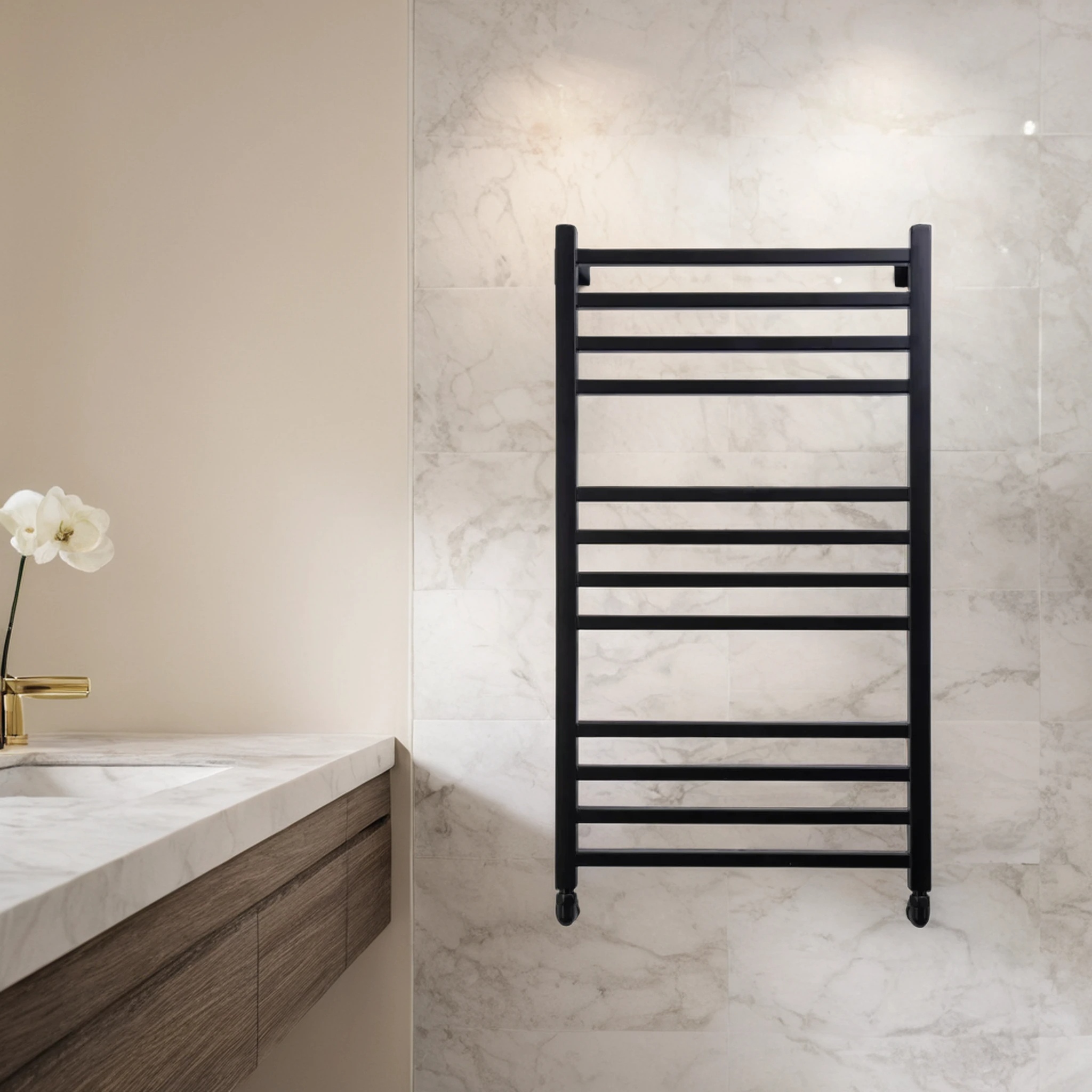 Полотенцесушитель водяной Comfysan Pioli-K W-8 80/50, черный