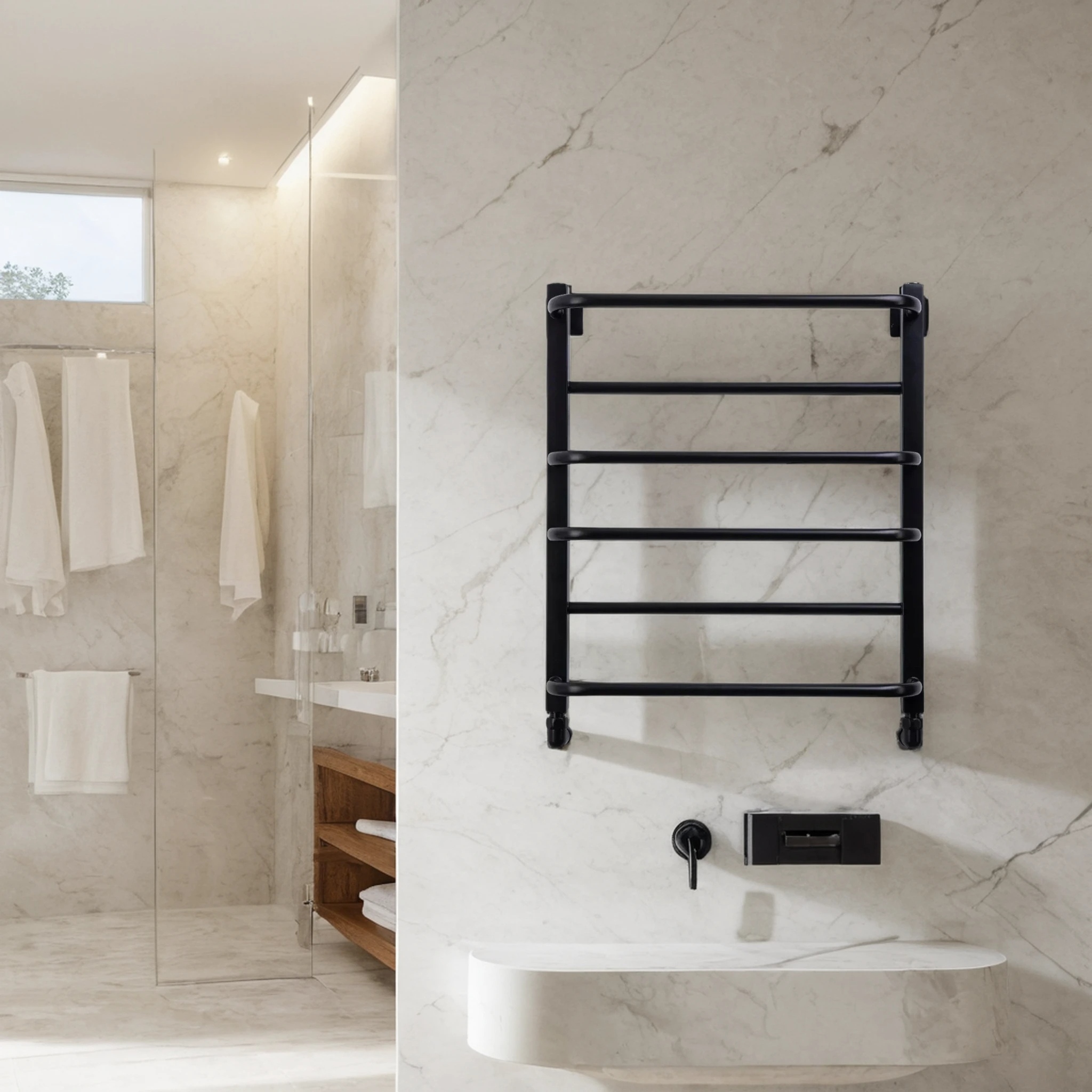 Полотенцесушитель водяной Comfysan Puro-K W-6 60/50, черный