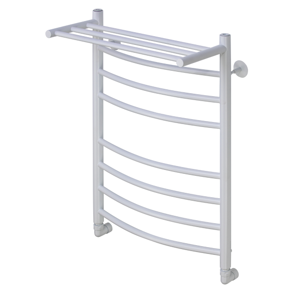 Полотенцесушитель водяной Comfysan Noumi W-8 80/50 с полкой, белый