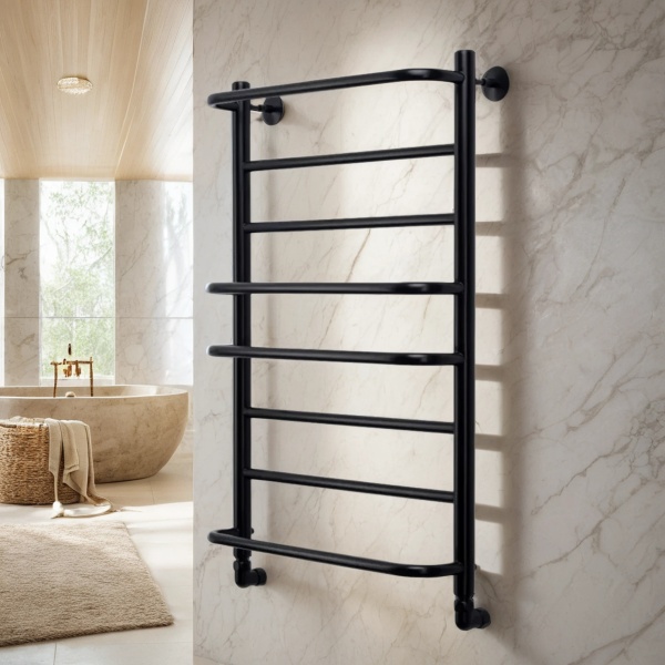 Полотенцесушитель водяной Comfysan Puro W-8 80/50, черный