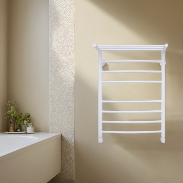 Полотенцесушитель водяной Comfysan Noumi W-8 80/40 с полкой, белый