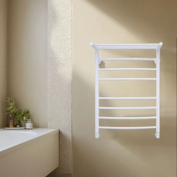Полотенцесушитель водяной Comfysan Noumi W-8 80/50 с полкой, белый