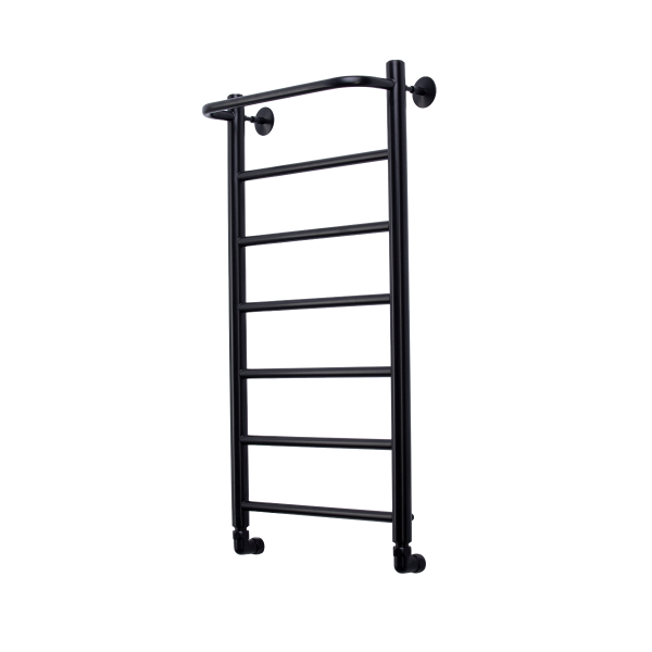 Полотенцесушитель водяной Comfysan Capri W-8 80/40 с полкой, черный