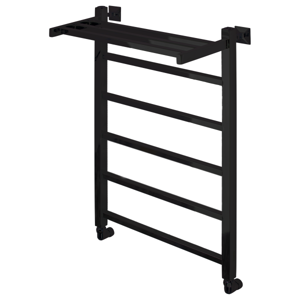 Полотенцесушитель водяной Comfysan Marte-K W-6 80/50 с полкой, черный