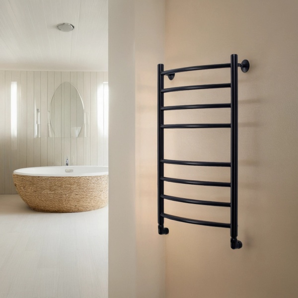 Полотенцесушитель водяной Comfysan Noumi W-8 80/40, черный