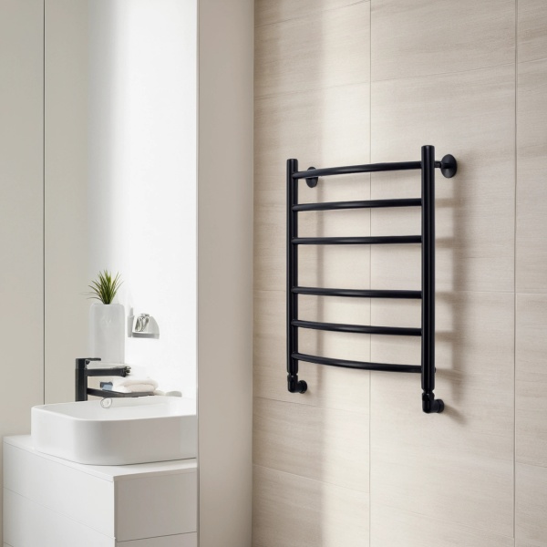 Полотенцесушитель водяной Comfysan Noumi W-6 60/50, черный