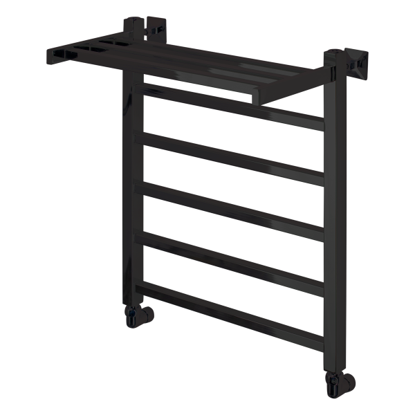 Полотенцесушитель водяной Comfysan Marte-K W-6 60/50 с полкой, черный