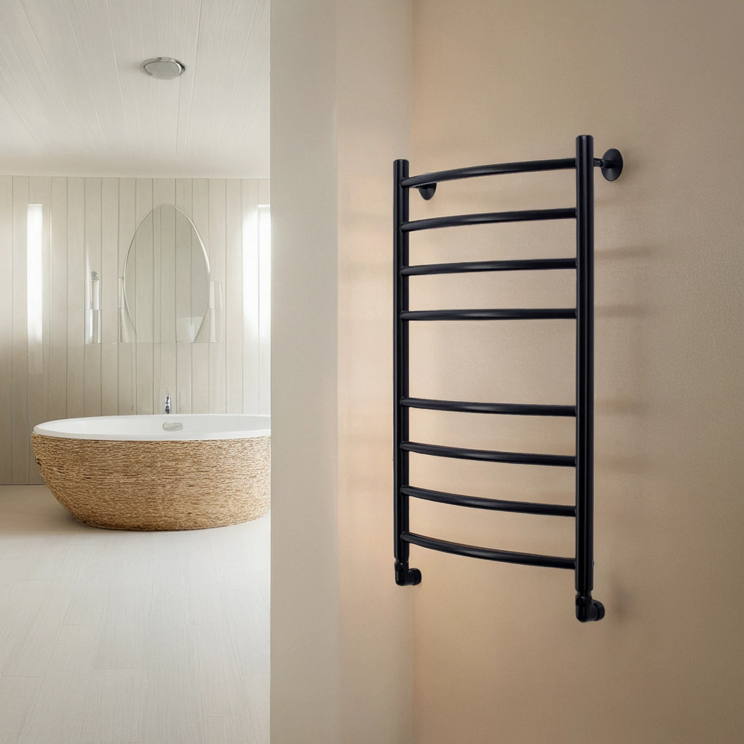 Полотенцесушитель водяной Comfysan Noumi W-10 100/50, черный