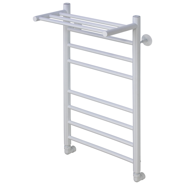 Полотенцесушитель водяной Comfysan Luce W-8 80/40 с полкой, белый