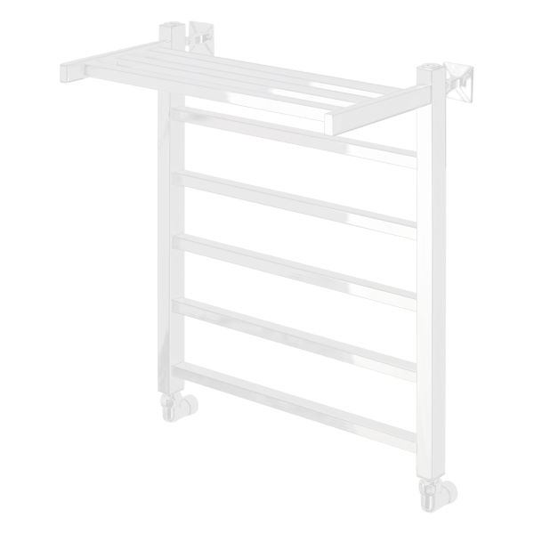 Полотенцесушитель водяной Comfysan Marte-K W-6 60/50 с полкой, белый