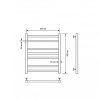 Полотенцесушитель водяной Comfysan Пиоли-К (Pioli-K) W-6 60/50, черный