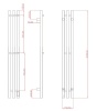Полотенцесушитель электрический с/т Comfysan Альто-К (Alto-K) EC-3 120/12, брашированная медь, гальв