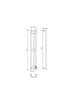 Полотенцесушитель электрический с/т Comfysan Альто-К (Alto-K) EC-3 120/12, оружейная сталь ЭК