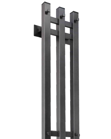 Полотенцесушитель электрический с/т Comfysan Альто-К (Alto-K) EC-3 120/15, ТИТАНОВЫЙ ГРАФИТ
